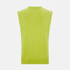 Lemon Green Cashmere V-Neck Vest