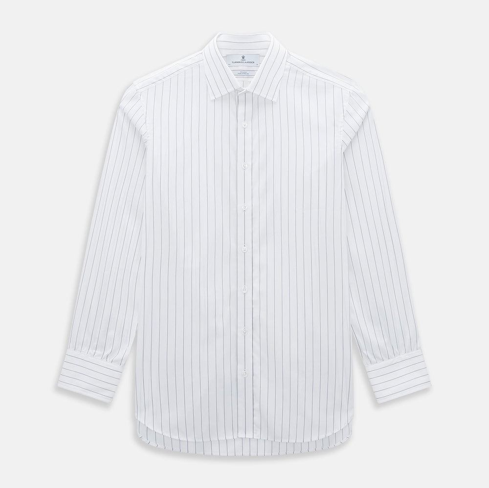 Navy Hairline Multi Stripe Mayfair Shirt