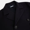 Navy Wellington Double-Breasted Caban Coat