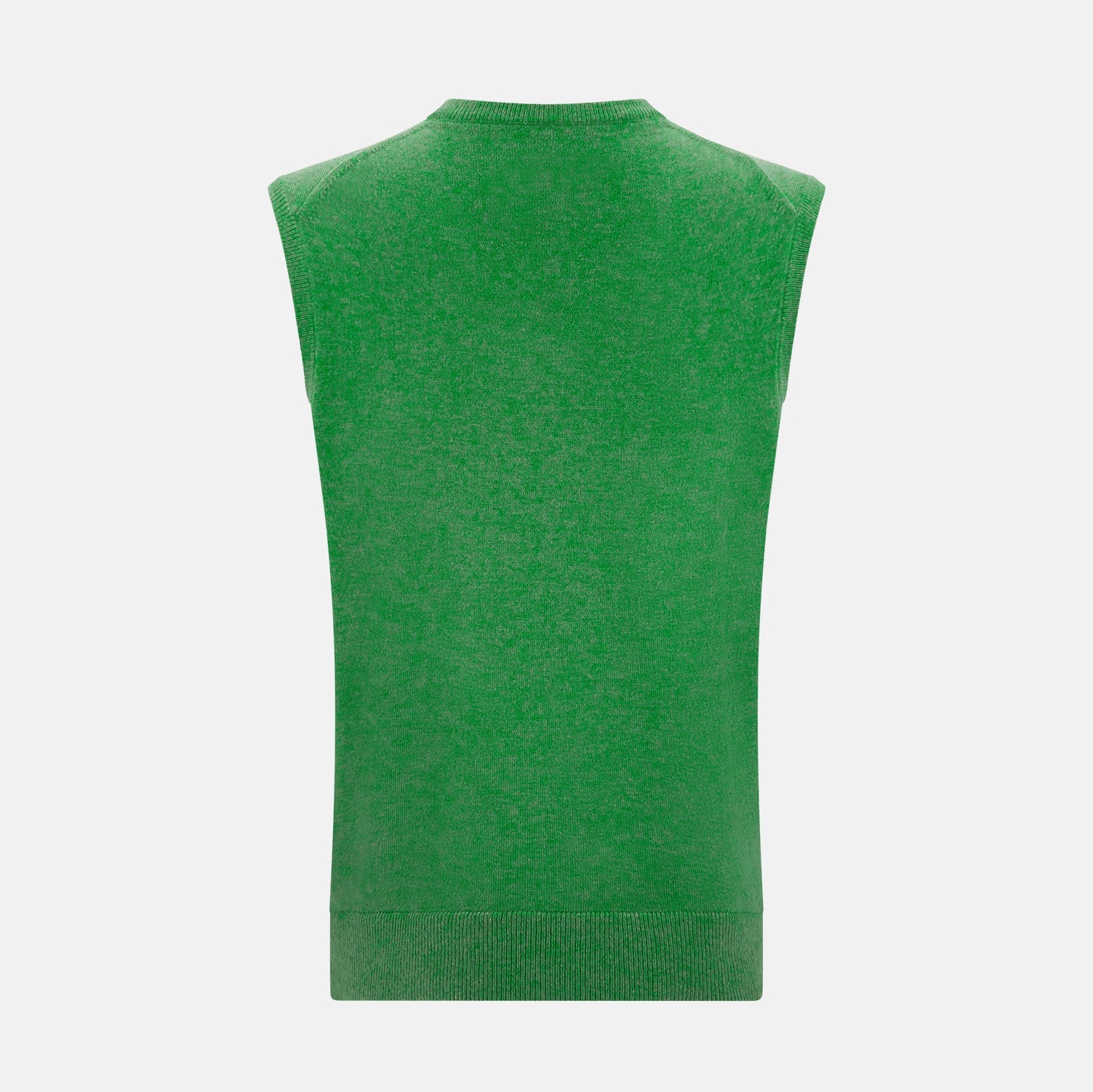 Fern Green V-neck Sleeveless Vest