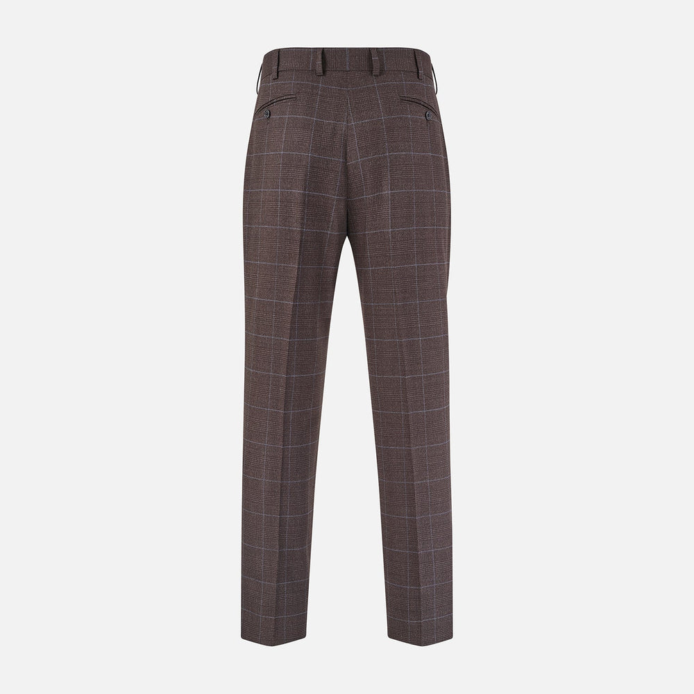 Brown Check Arthur Trousers