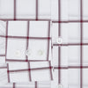 Burgundy Grid Check Mayfair Shirt