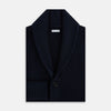 Midnight Blue Cashmere Shawl Collar Cardigan
