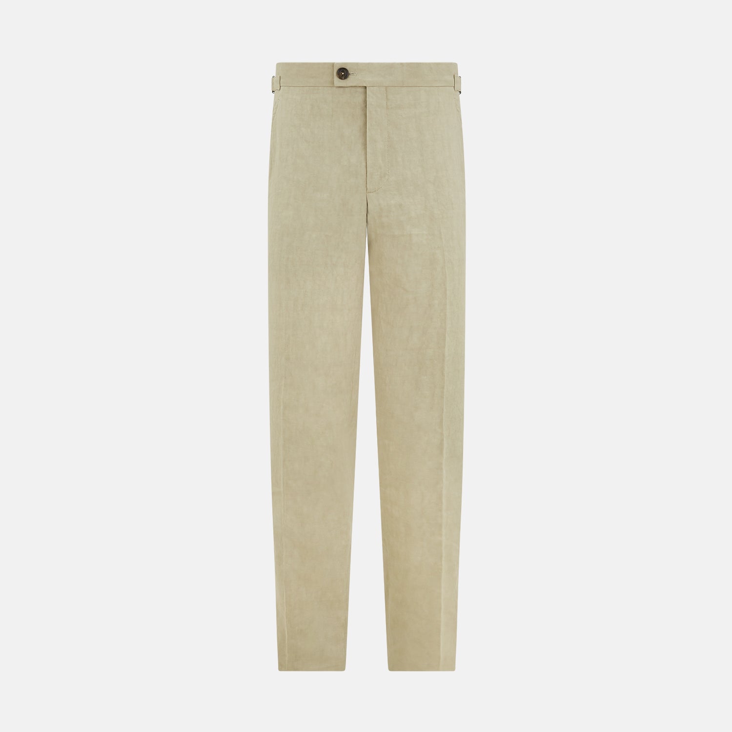 Taupe Linen Henry Trousers