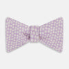 Lilac Flower Patterned Silk Bow Tie