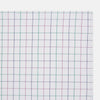 Hand Rolled Pink and Green Grid Check Handkerchief