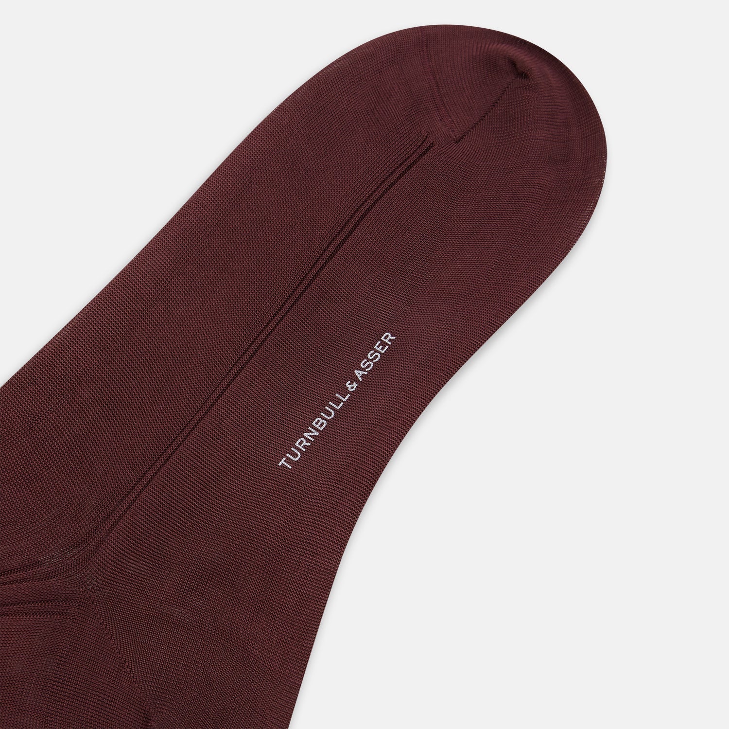 Burgundy Silk Long Socks