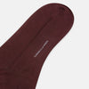 Burgundy Silk Long Socks
