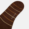 Dark Chocolate Striped Mid-Length Socks