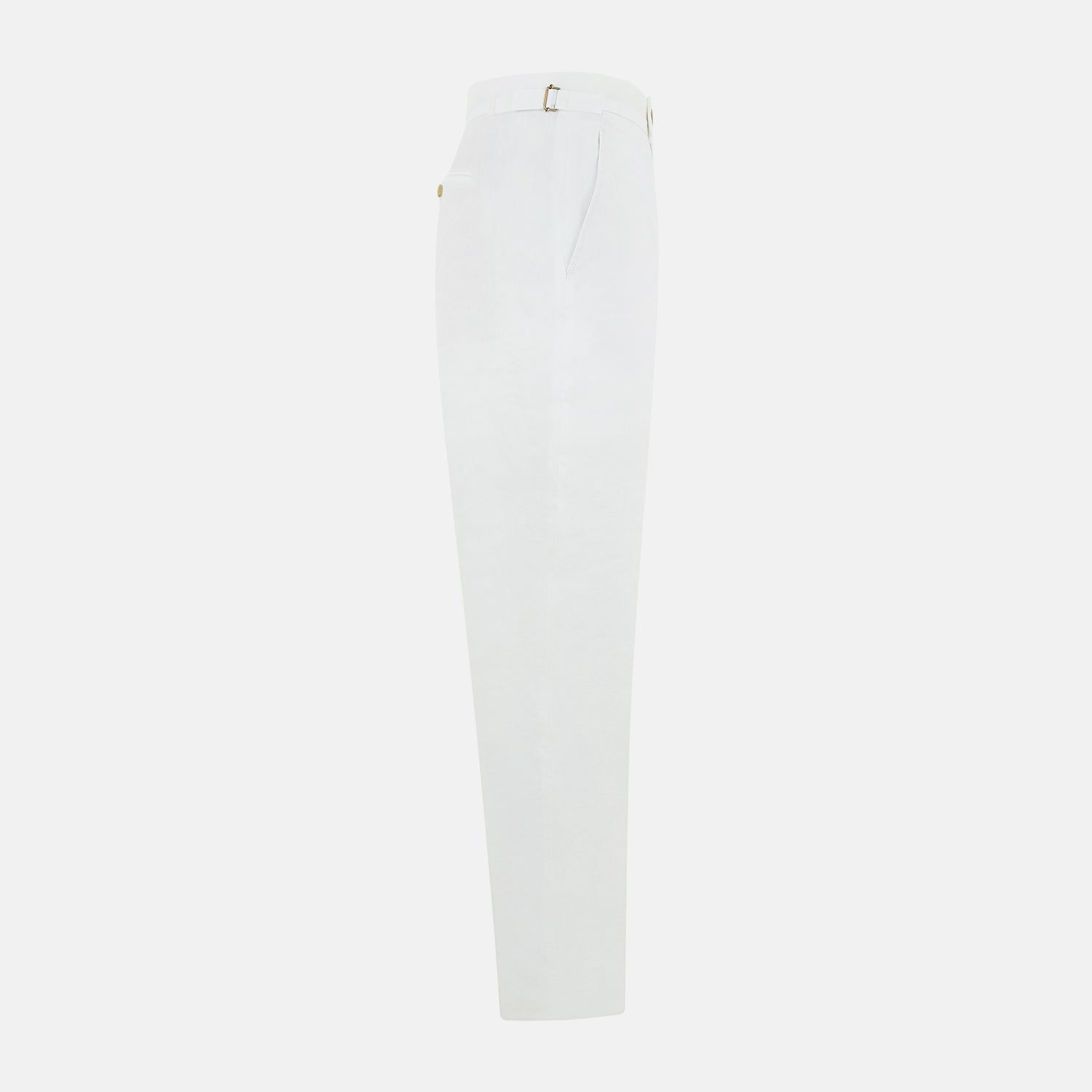 White Linen Henry Trousers