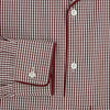 Burgundy Micro Check Winston Long Nightshirt
