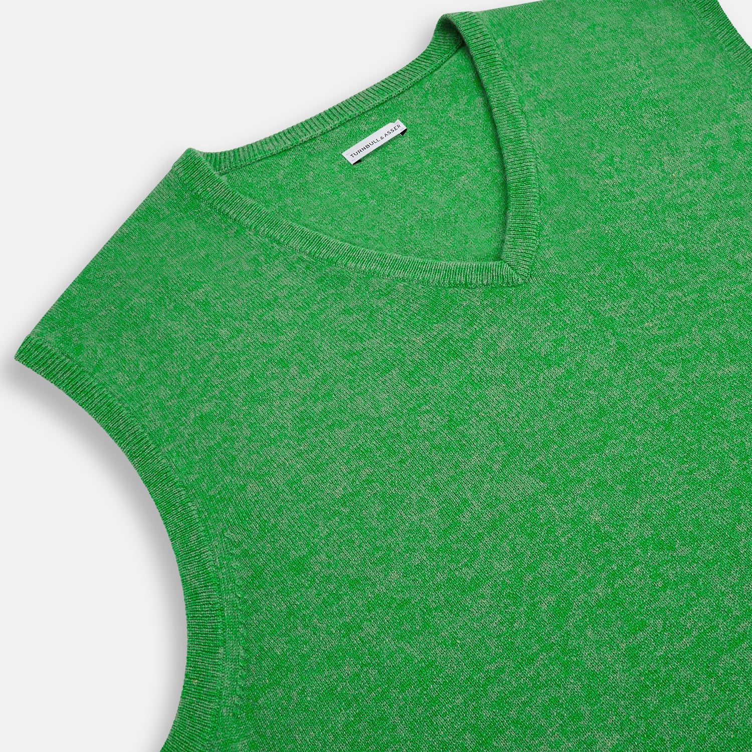 Fern Green V-neck Sleeveless Vest