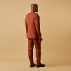 Rust Linen-Wool-Silk Bertie Blazer