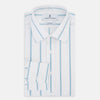 Turquoise Track Stripe Mayfair Shirt