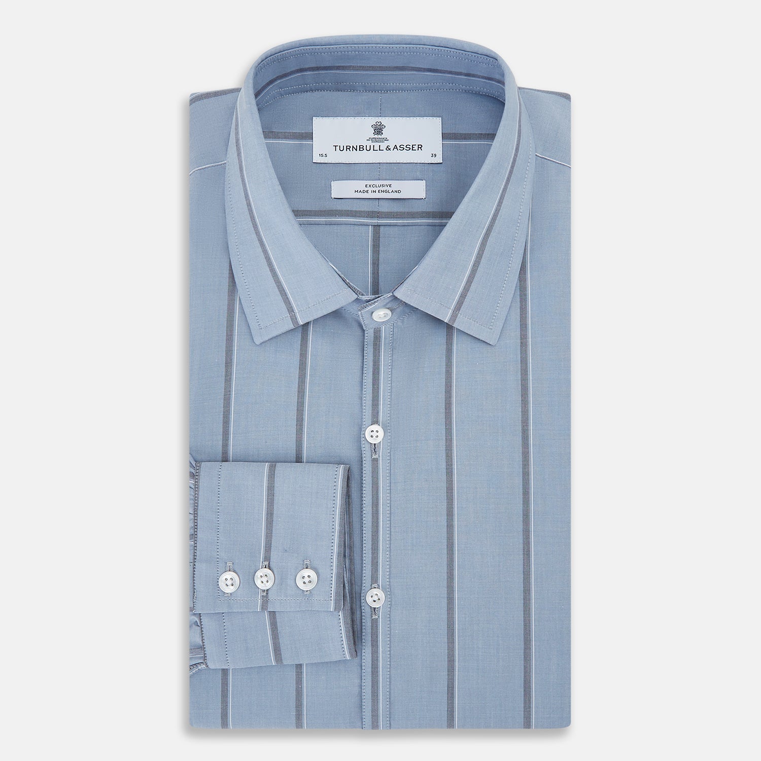 Steel Blue Track Stripe Westminster Shirt