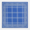 Avio Blue Paisley Bandana Patterned Silk Pocket Square