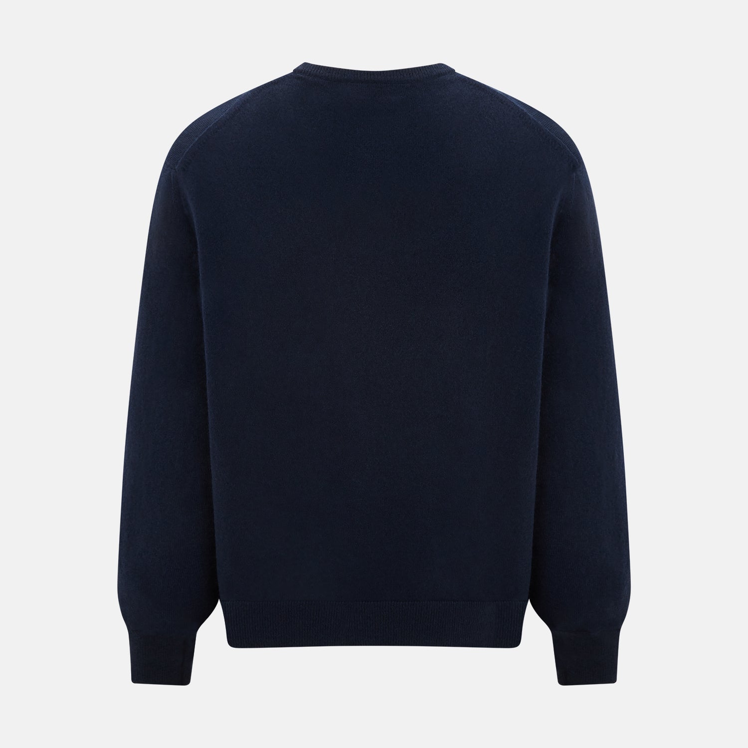 Navy Cashmere V-neck Jumper
