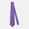 Purple Dotted Check Pattern Printed Silk Tie