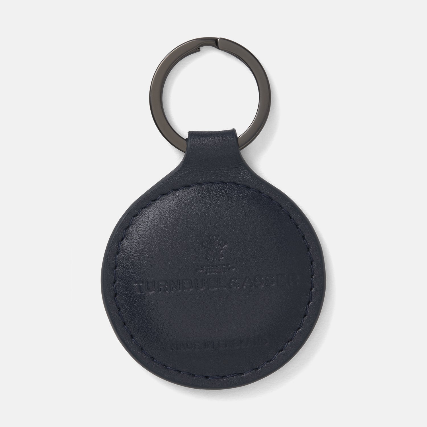 Dark Navy Leather Fob Holder