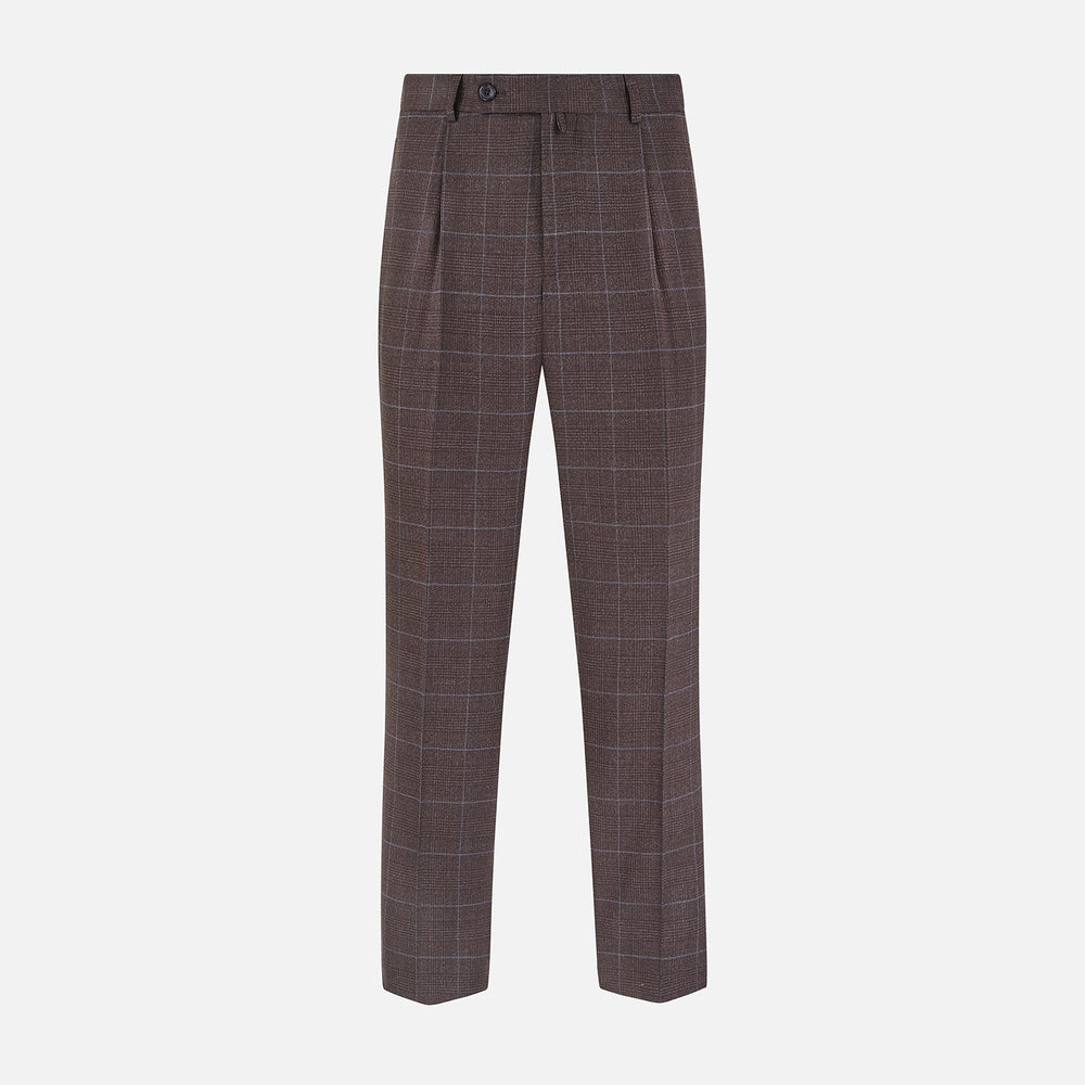 Brown Check Arthur Trousers