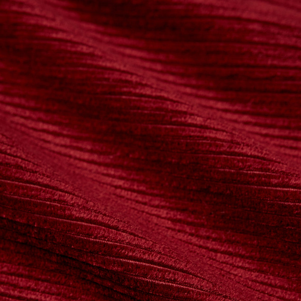 Burgundy Linen & Cotton Cord Gown