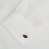 Burgundy and Navy Striped Oval Enamel Cufflinks