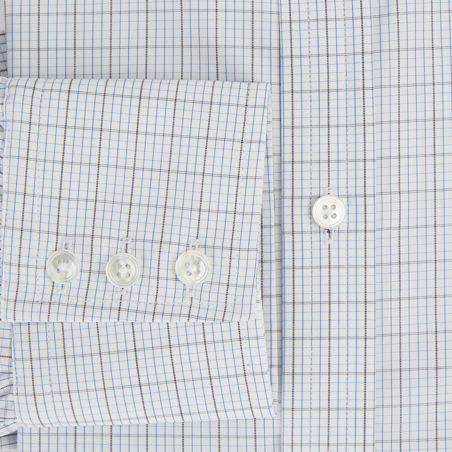 Navy and Blue Multi Grid Check Mayfair Shirt