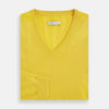 Canary Yellow Cashmere V-neck Jumper
