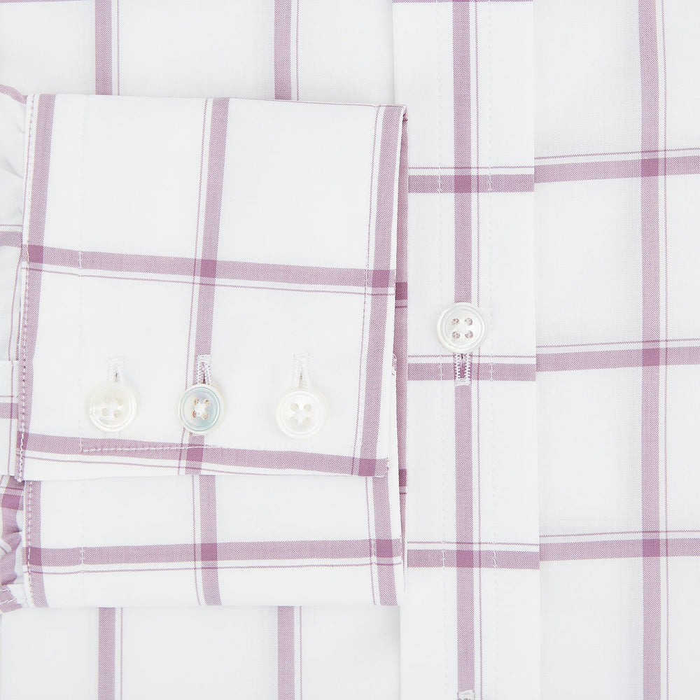 Antique Pink Grid Check Mayfair Shirt