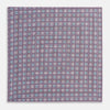 Azzurro Dots and Floral Tile Double-Sided Silk Pocket Square