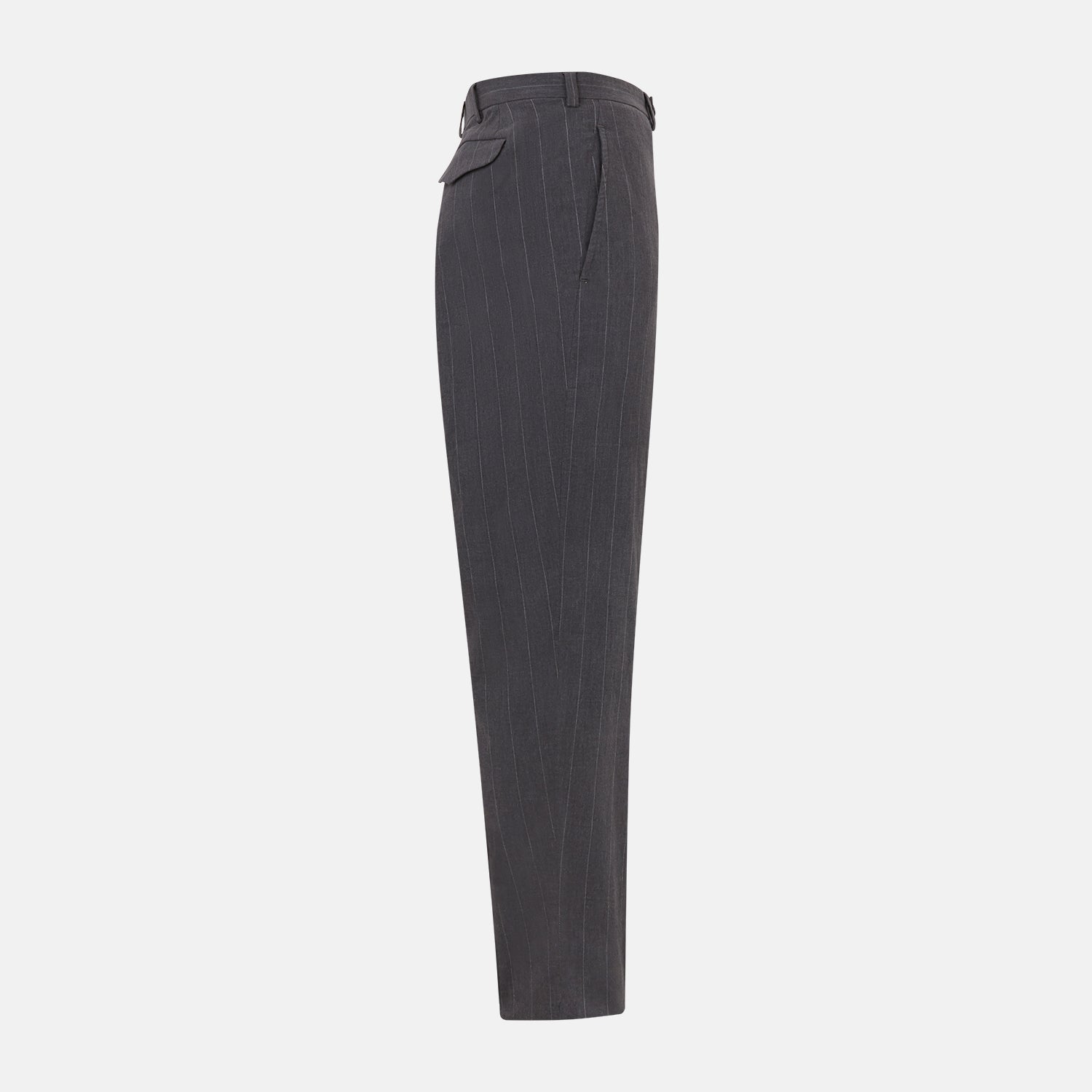 Dark Chocolate Striped Edmund trousers