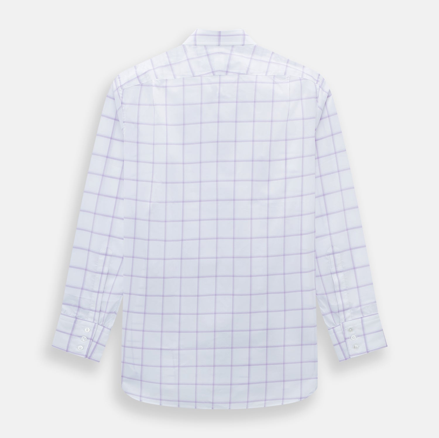 Lilac Grid Check Mayfair Shirt