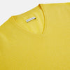 Canary Yellow Cashmere V-neck Jumper