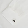 Forest Green and Navy Checkered Oval Enamel Cufflinks