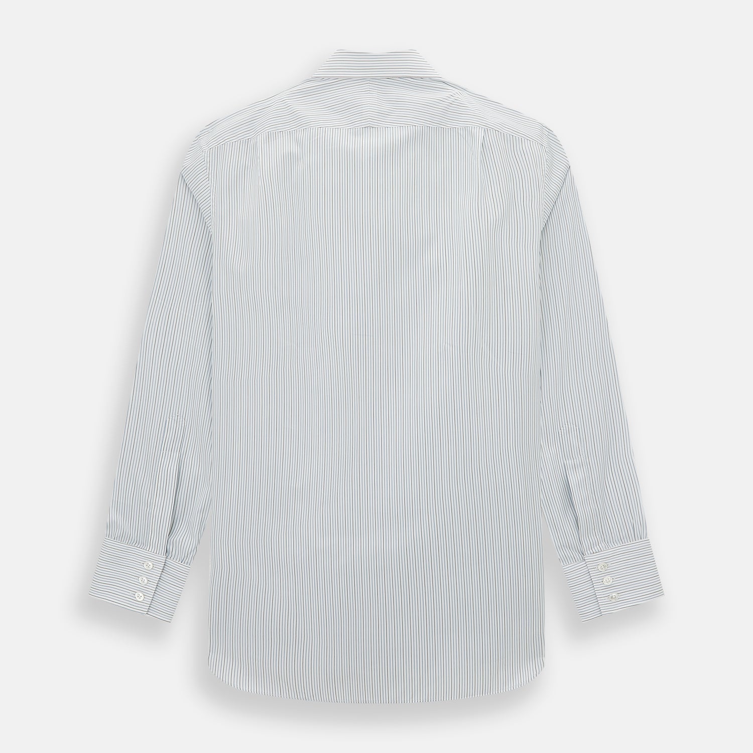 Navy and Brown Pinstripe Mayfair Shirt