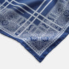 Azzurro Paisley Bandanda Patterned Silk Pocket Square
