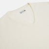Ivory Cashmere V-neck Jumper