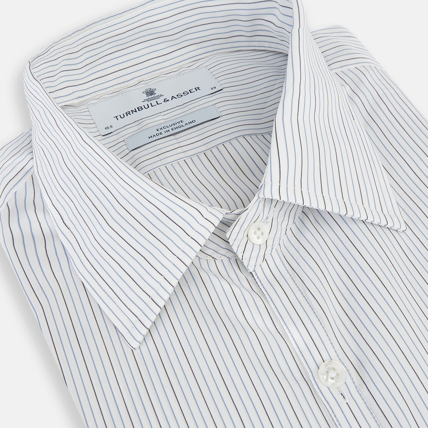 Grey and Blue Pinstripe Westminster Shirt