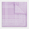 Lilac Paisley Bandana Patterned Silk Pocket Square