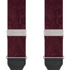 Burgundy Paisley Adjustable Silk Braces