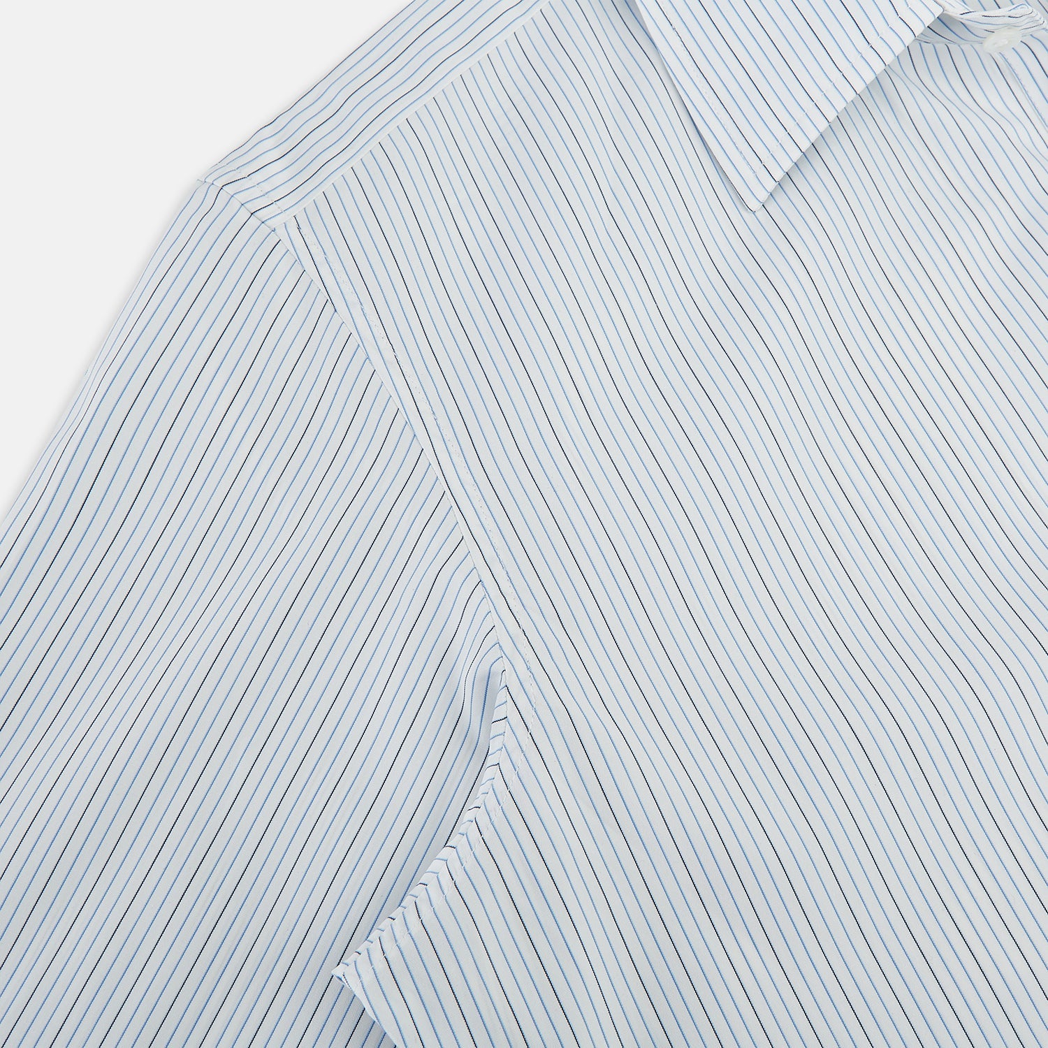 Pale Blue and Navy Pinstripe Westminster Shirt