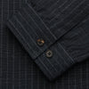 Navy Tailored Pinstriped Shirt Jacket