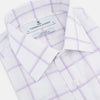 Lilac Grid Check Mayfair Shirt