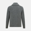 Grey Melange Cashmere Shawl Collar Cardigan
