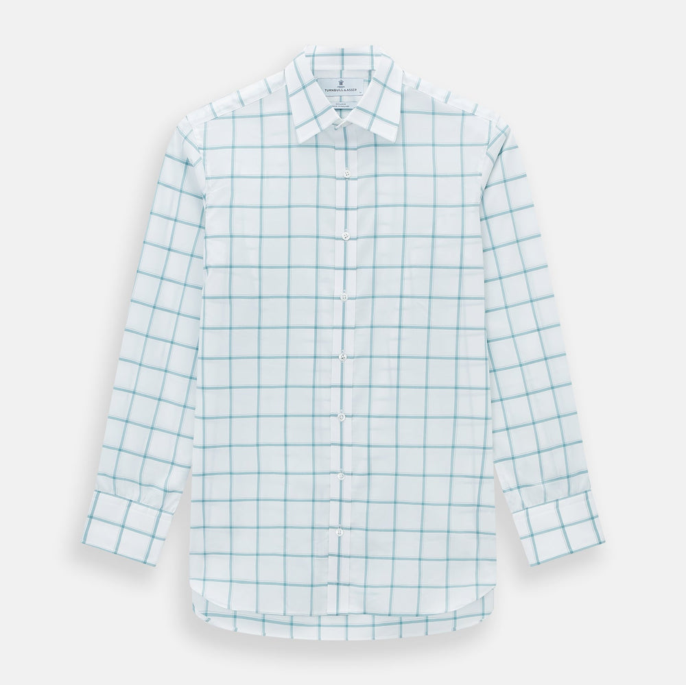 Sage Grid Check Mayfair Shirt