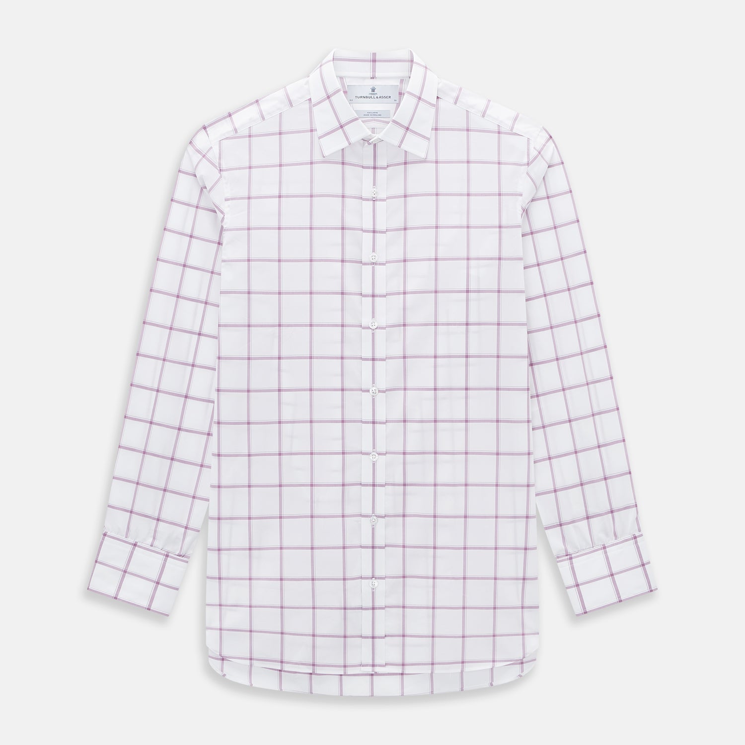 Antique Pink Grid Check Mayfair Shirt