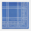 Avio Blue Paisley Bandana Patterned Silk Pocket Square