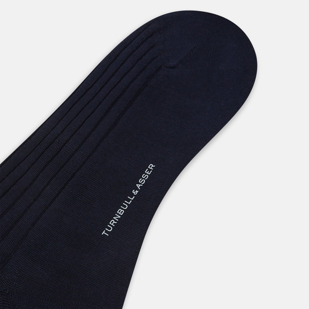 Navy Mid-Length Socks