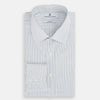 Navy and Brown Pinstripe Mayfair Shirt