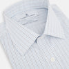 Pale Blue and Navy Grid Check Mayfair Shirt